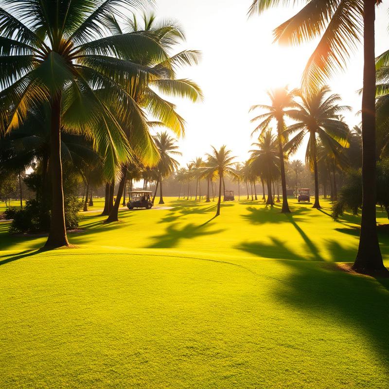 Palmen am Fairway